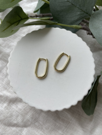 Ringetjes • goudkleurig • ovaal