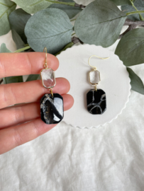 Lena • faux stone • black marble