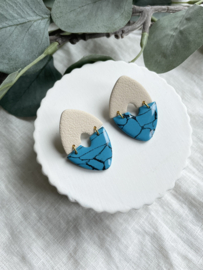 Mila • fauxstone • turquoise en beige