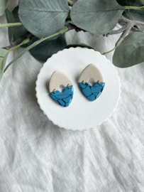 Mila • fauxstone • turquoise en beige