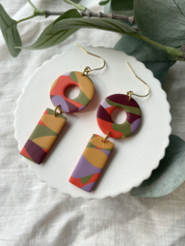 June • patroon • orange, purple and green