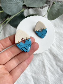 Mila • fauxstone • turquoise en beige