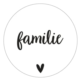 Muurcirkel | Familie wit