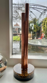 Chembuster met Shungiet en Tijgeroog 46x15cm