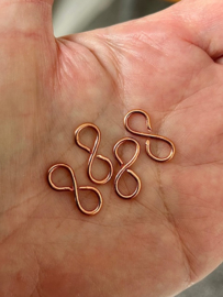 Infinity bedels (4stuks, 1,8x0,7cm)
