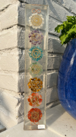 Chakra orgonite Tower met Koper 30x5,5x3,3