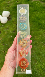 Chakra orgonite Tower met Koper 30x5,5x3,3