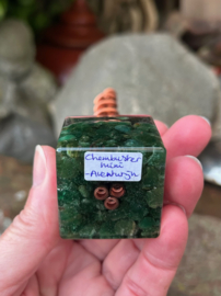 Chembuster mini met Aventurijn en Koper 10,5x3,5