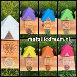 Piramide Chakra set 15-delig (excl. kussen)