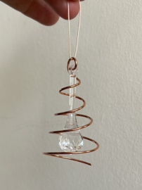Mini Swirl Spinner Suncatcher van Koper