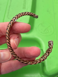 Heren armband 2-kleurig Koperdraad