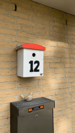 Nummerbord vogelhuisje Strandcabine