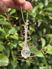 Mini Swirl Spinner Suncatcher van Koper