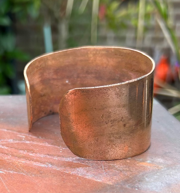 Armband van Koper, ongepolijst, maat L (18-19cm)