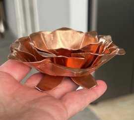 Roos (waxinelichthouder) van Koper 10x10cm