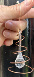 Mini Swirl Spinner Suncatcher van Koper