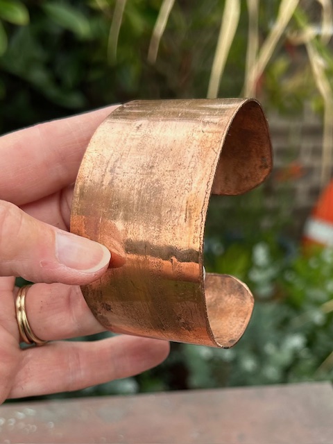 Armband van Koper, ongepolijst, maat L (18-19cm)