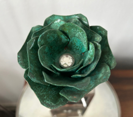 Roos van Koper, groen met steel