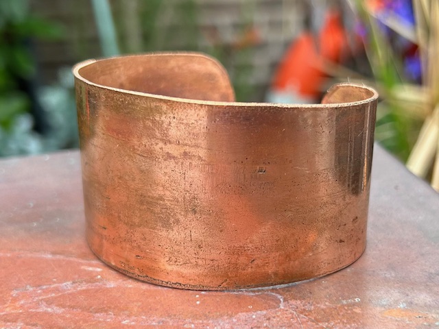 Armband van Koper, ongepolijst, maat L (18-19cm)
