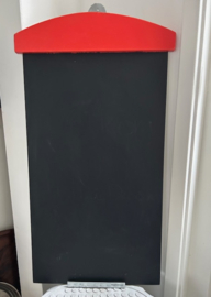 Krijtbord (groot) Strandhuisje 72x37,5cm rood