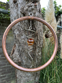 Grote Ring van Koper met Spinner (rond 37cm / L43cm)