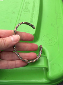 Heren armband diagonaal 2-kleurig koperdraad (1x3)