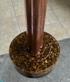 Chembuster met Shungiet en Tijgeroog 46x15cm
