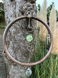 Grote Ring van Koper met Spinner en pegel (rond 37cm / L50cm)