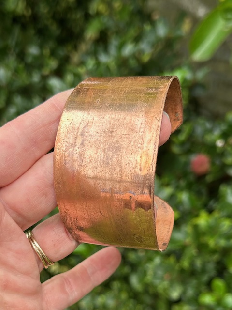 Armband van Koper, ongepolijst, maat L (18-19cm)
