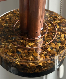 Chembuster met Shungiet en Tijgeroog 46x15cm