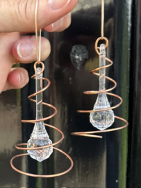 Mini Swirl Spinner Suncatcher van Koper