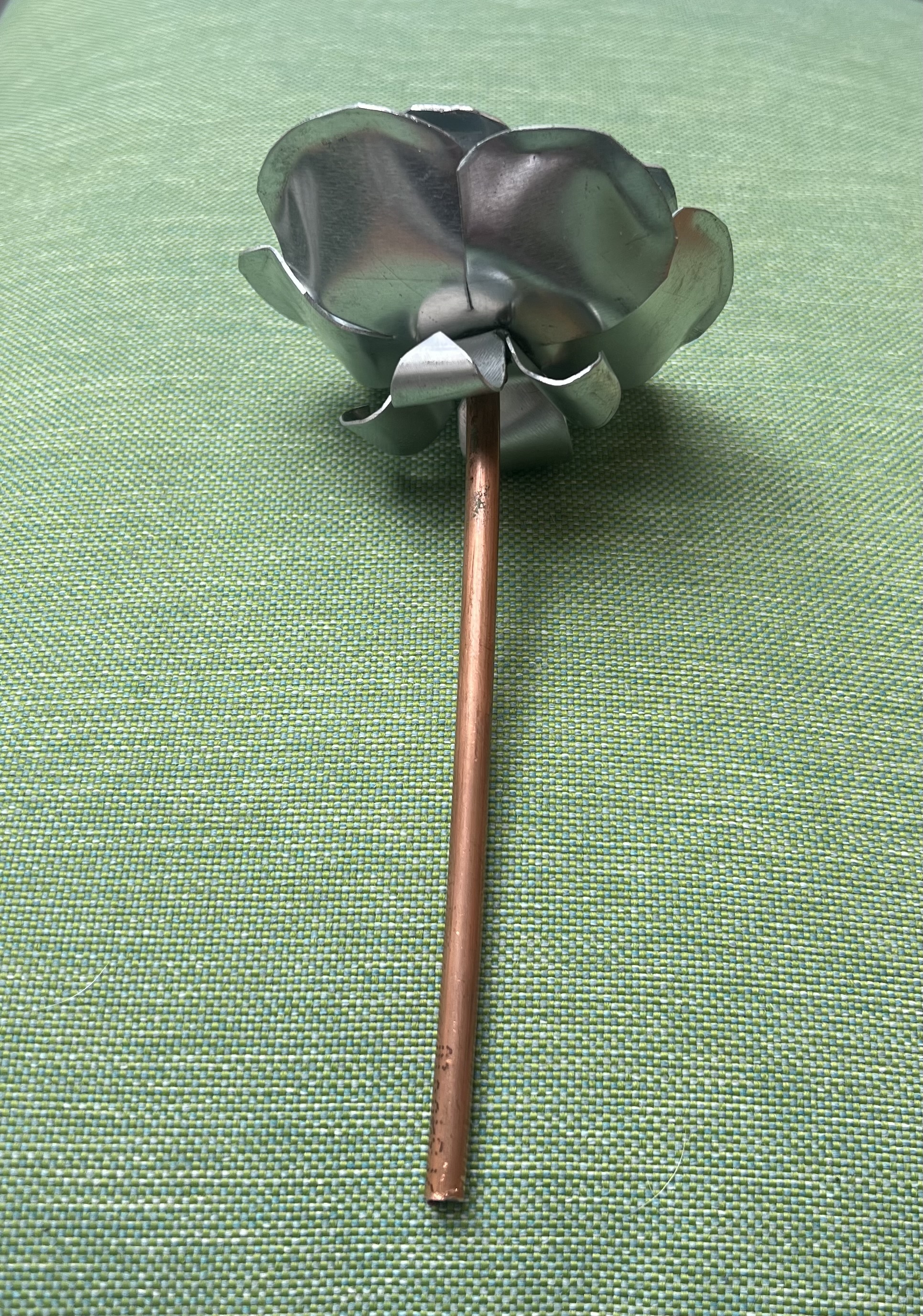 Zinken Roos met koperen steel
