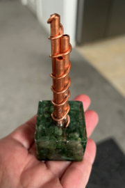 Chembuster mini met Aventurijn en Koper 10,5x3,5