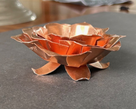 Roos (waxinelichthouder) van Koper 10x10cm