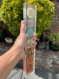 Chakra orgonite Tower met Koper 30x5,5x1,8cm