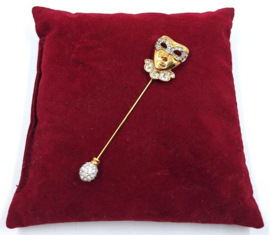 Broche mardi gras masker