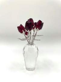 Vaas met rode rozen 9448/000/026