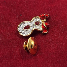 Maskerade speld rood