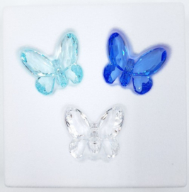 Drie blauwe vlinders 9100/000/124