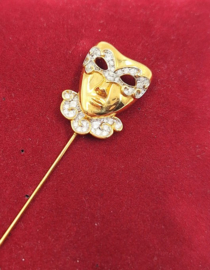 Broche mardi gras masker
