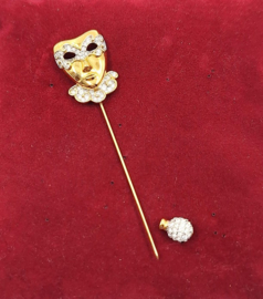Broche mardi gras masker