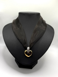 Ketting dubbel hart