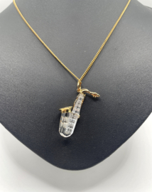 Ketting met saxofoon hanger 9450/000/053