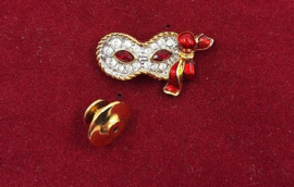 Maskerade speld rood