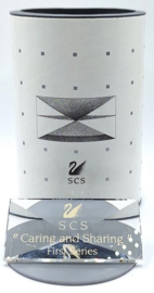 Titel plaquette Caring and Sharing (1987-1989)