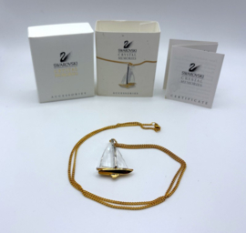 Goud met zeilboot hanger 9450/000/050