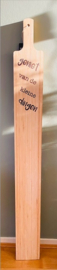 Gepersonaliseerde houten plank