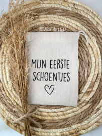 Bewaarzakje 'mijn eerste schoentjes'