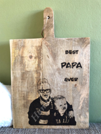 Gepersonaliseerde houten plank