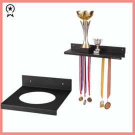 Set 3 | Balhouder + Trofee wandplank 50 cm